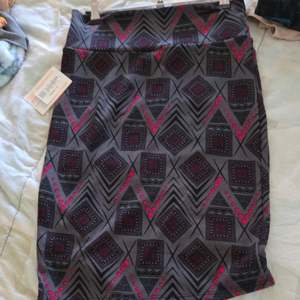 LuLaRoe Black Pencil Skirt Knee-Length Work